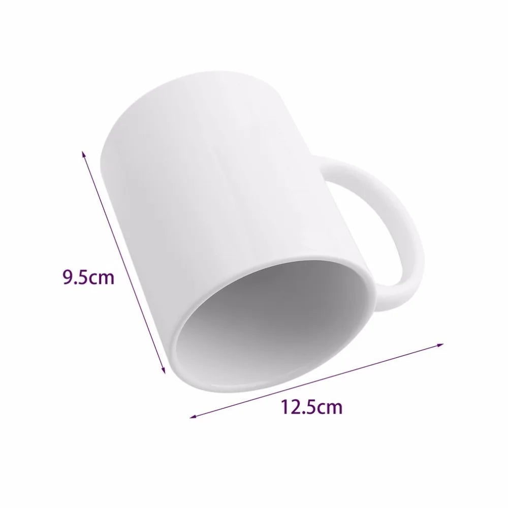 White Porcelain Middle Finger Coffee Mug