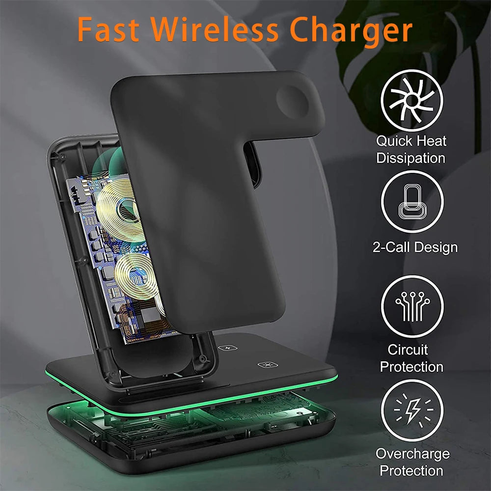3 in 1 Wireless Charger For iPhone