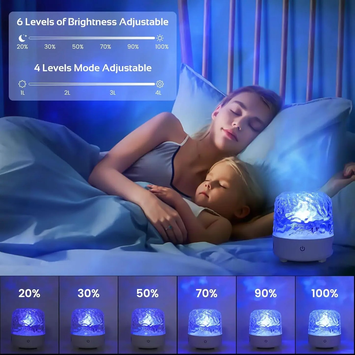Ocean Wave Bluetooth Speaker & Night Light
