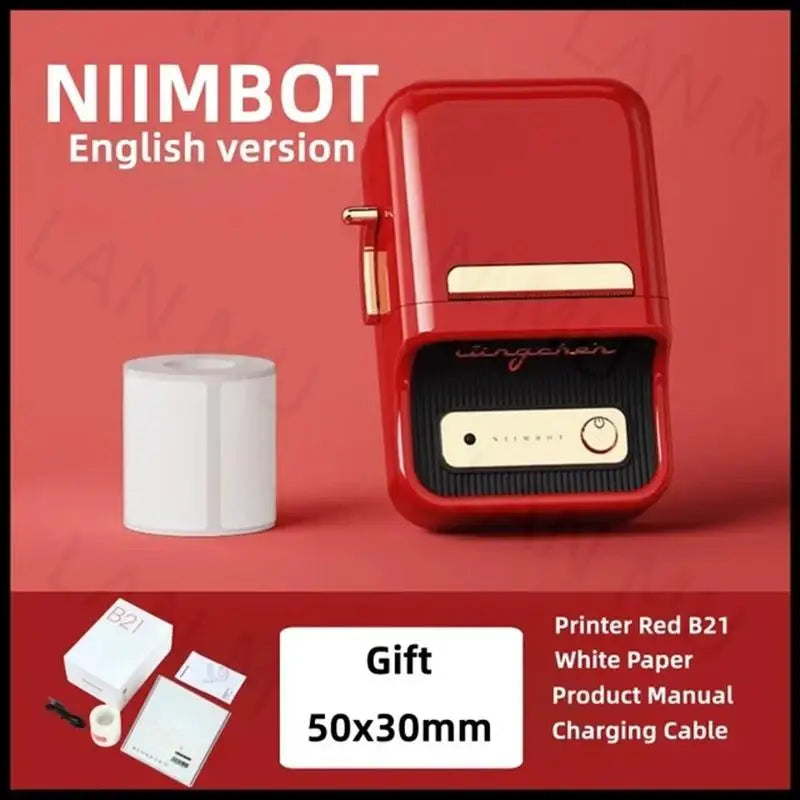 Vintage Style Bluetooth Thermal Label Printer