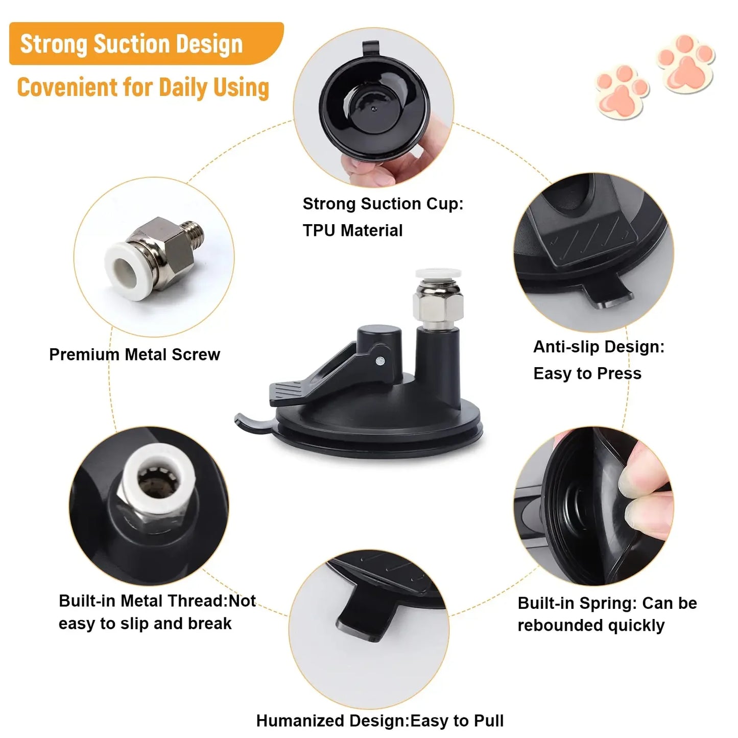 Interactive Feather Cat Toy with Suction Cup