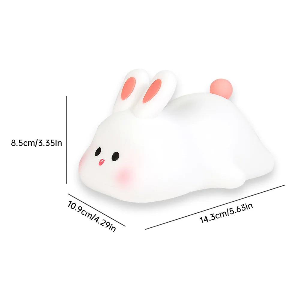 Cute LED Bunny Touch Night Light