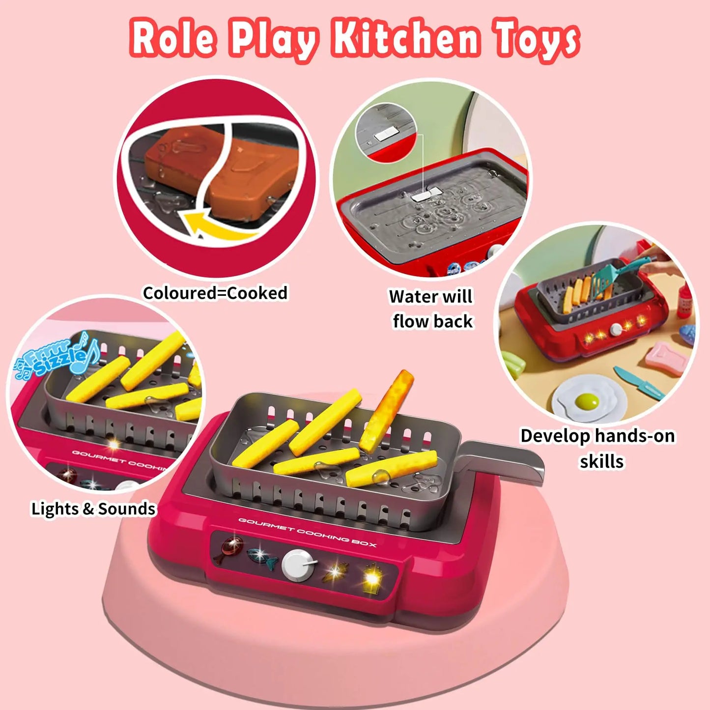 Color-changing 20PCS Cooking Set Toy