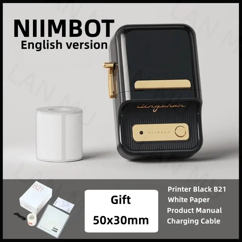 Vintage Style Bluetooth Thermal Label Printer