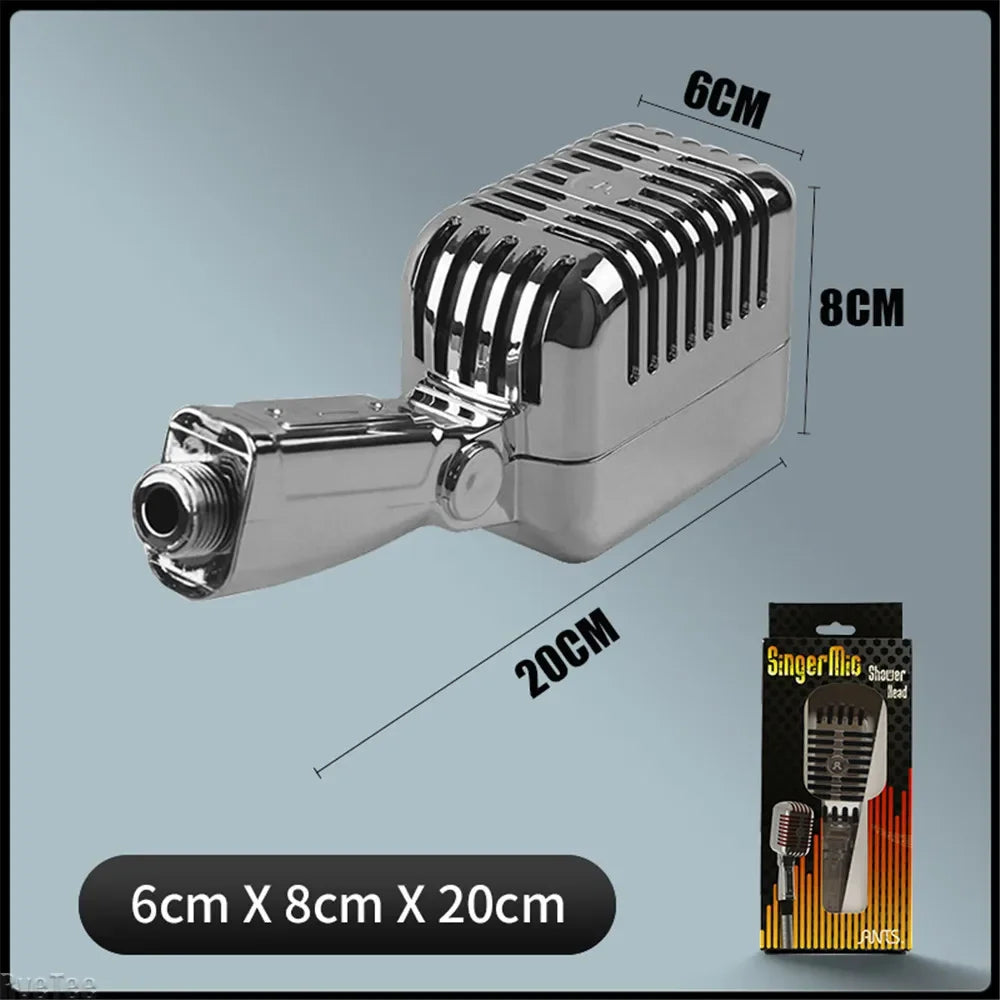 Microphone-Shaped Shower Head
