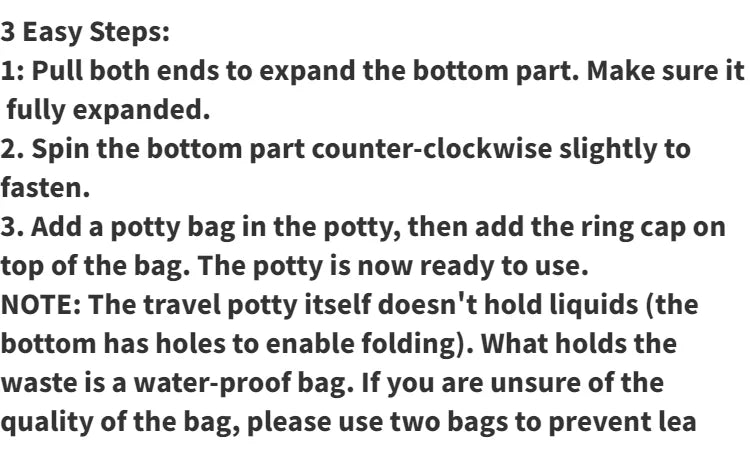 Baby Travel Portable Potty