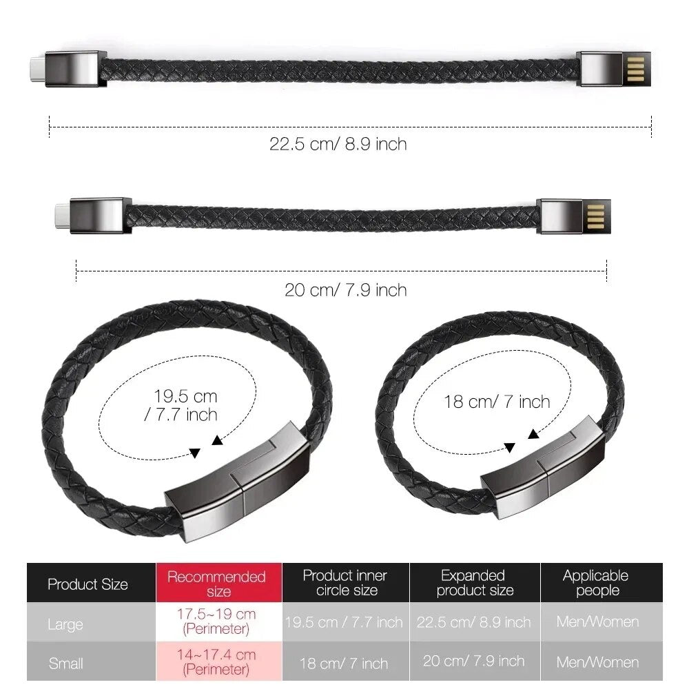 USB Charger Cable Bracelet