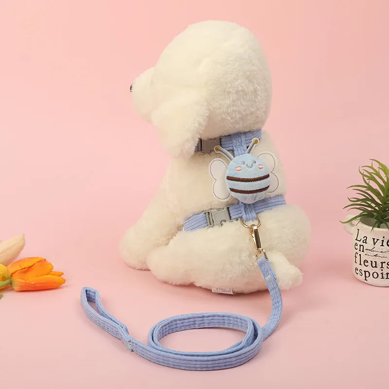 Soft Adjustable Cute Bee Pet Leash