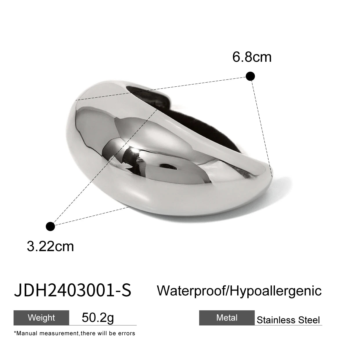 Mini Dome Hair Cuff