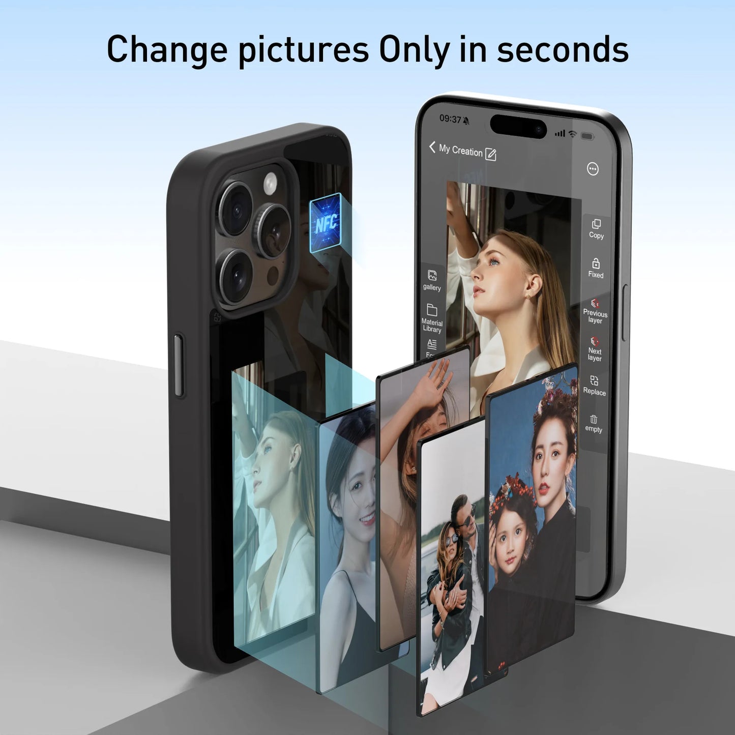 NFC Function - Wireless Screen Projection Phone Case