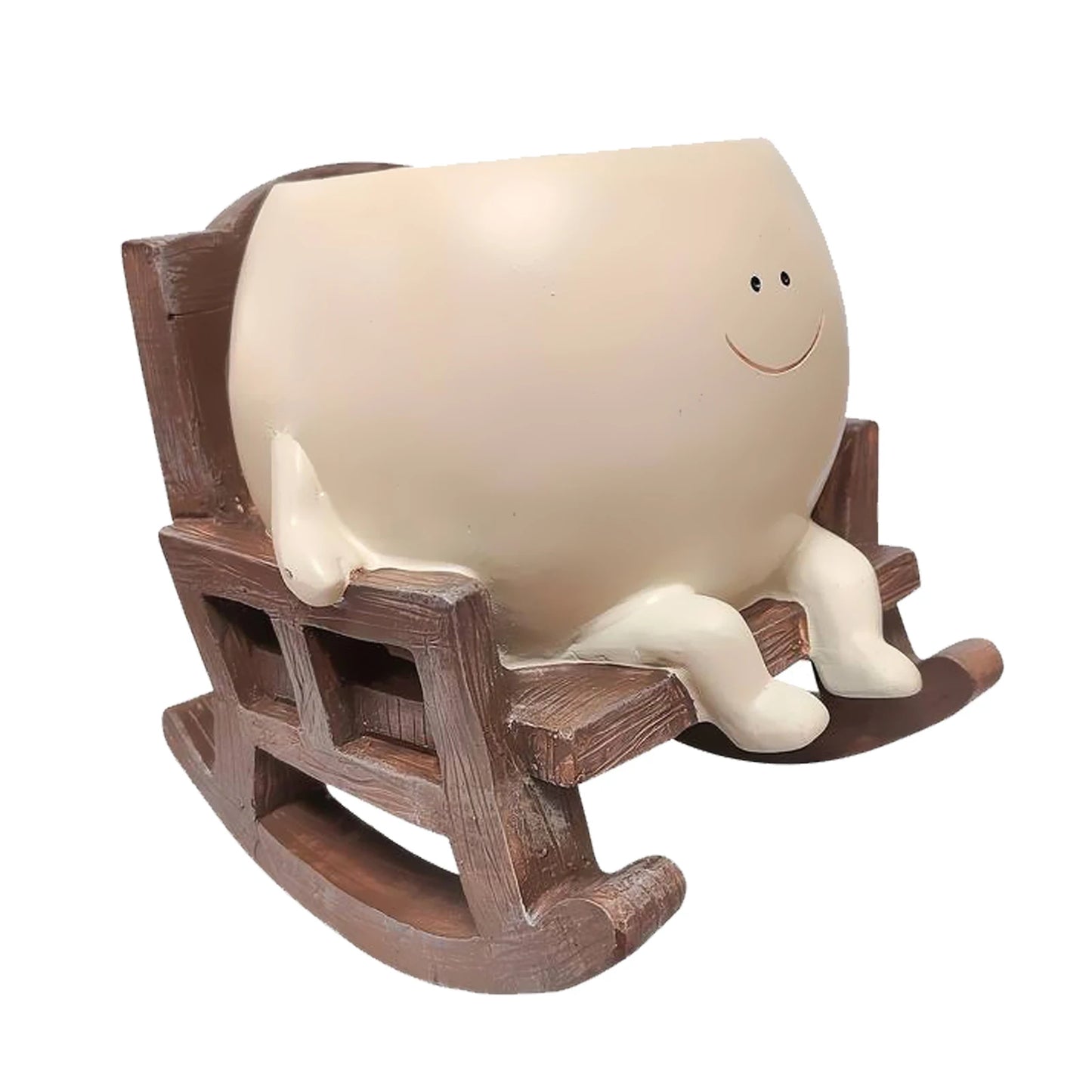 Rocking Chair Smiley Pot