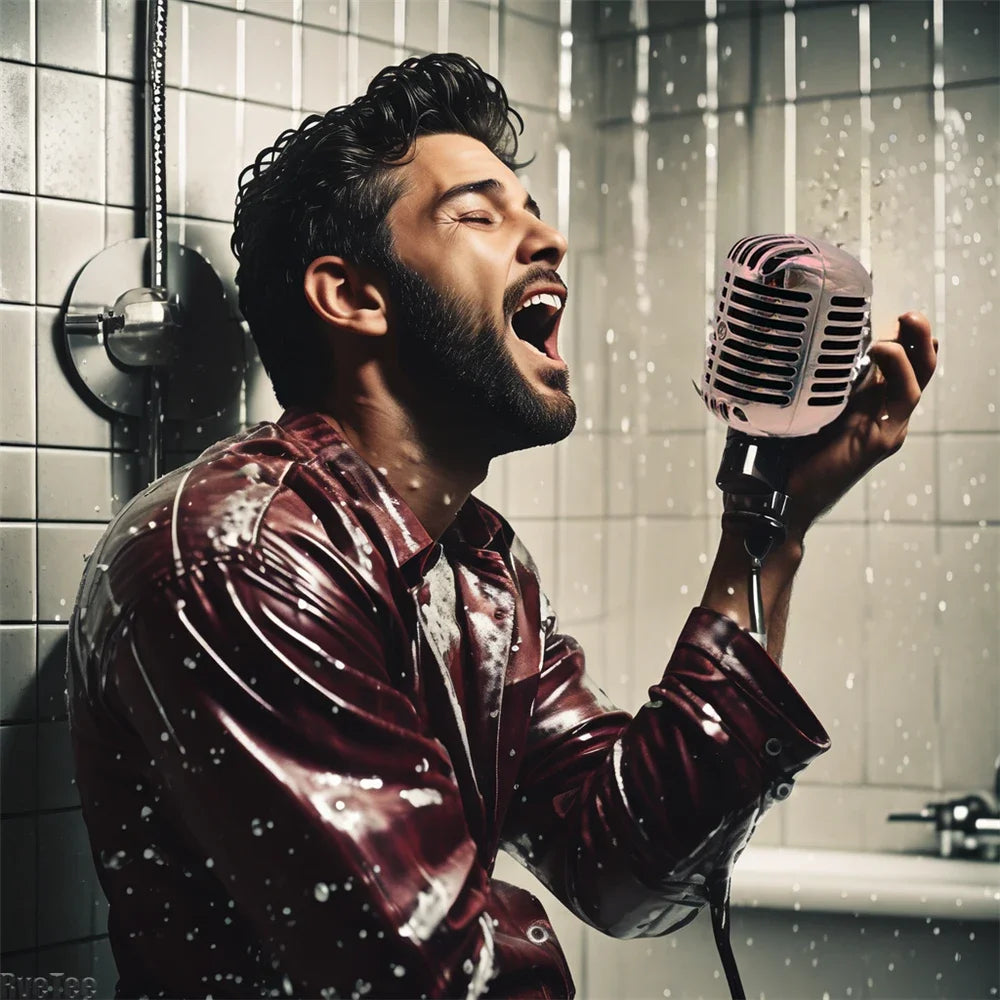 Microphone-Shaped Shower Head