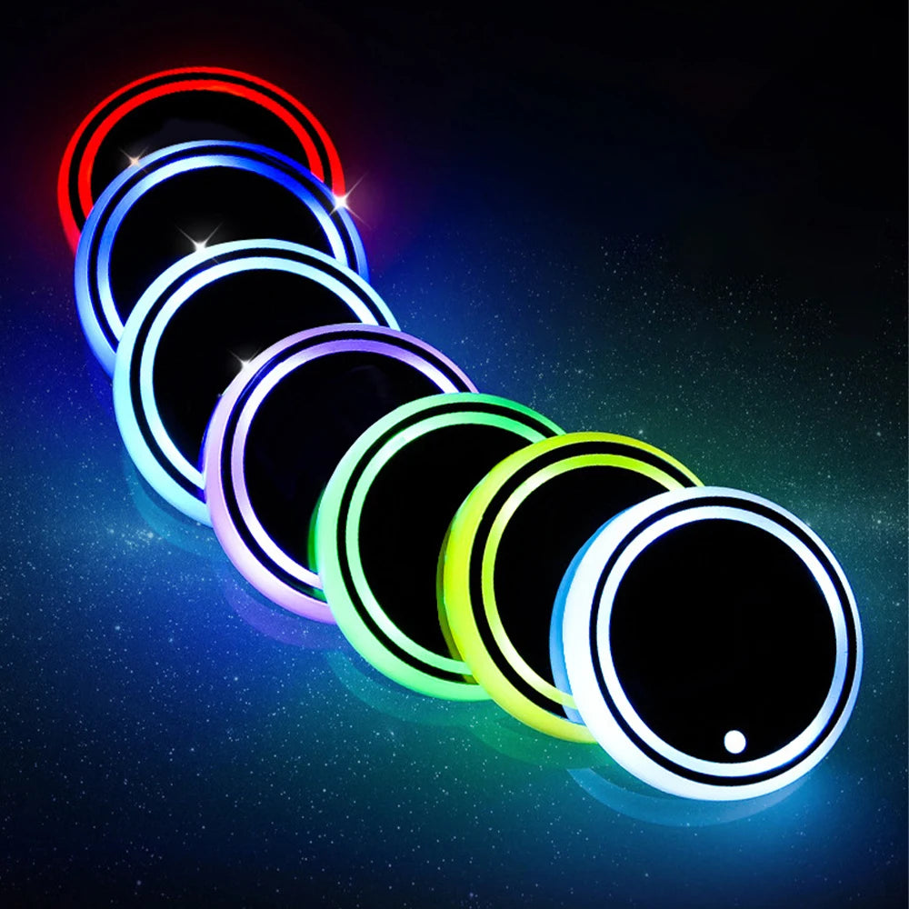 Colorful Cup Holder LED Light-up Coaster