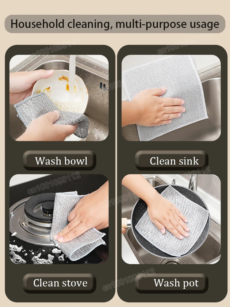 Steel Wire Kitchen Cleaning Rag