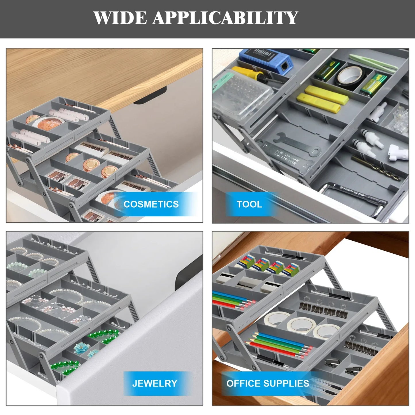 Extensible Multi-Layer Drawer Organiser