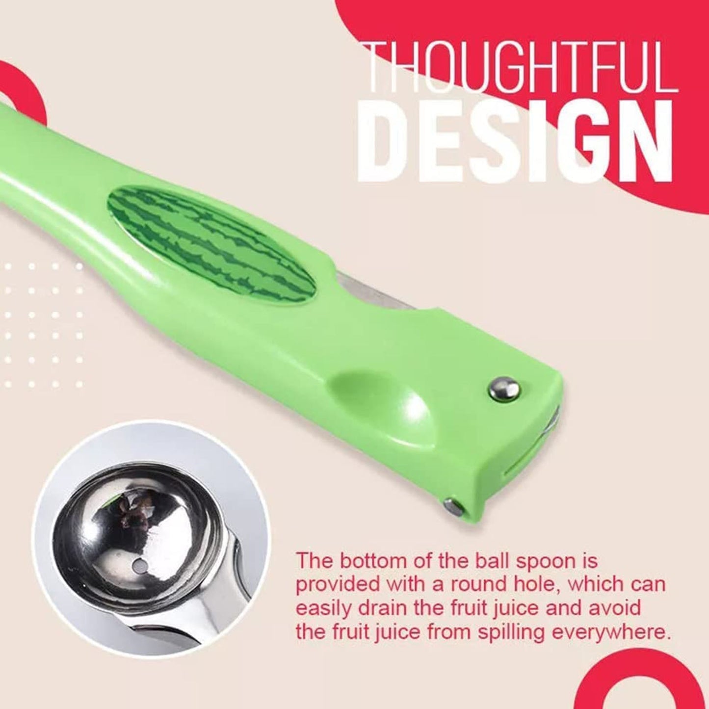 3 IN 1 Watermelon cutter | Fruit Slicer With Spoon and a Fork