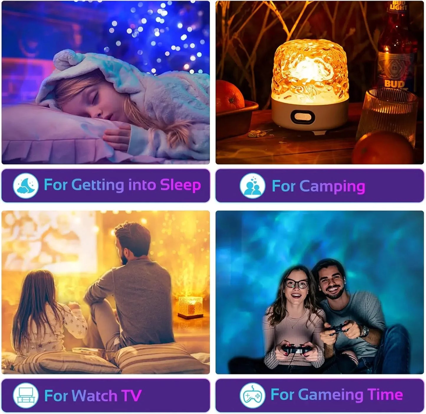 Ocean Wave Bluetooth Speaker & Night Light