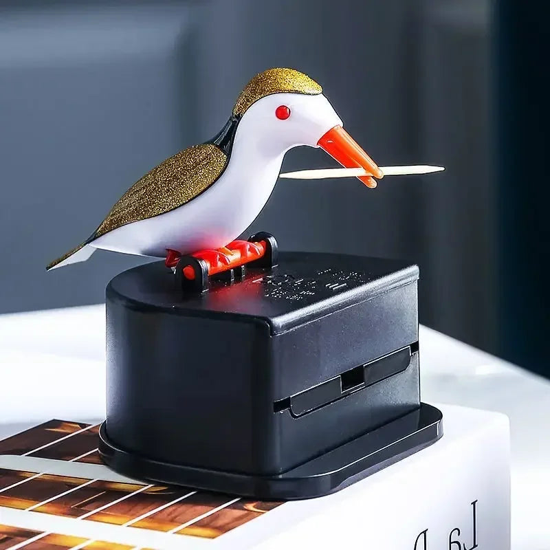 Bird Toothpick Storage Box & Dispenser