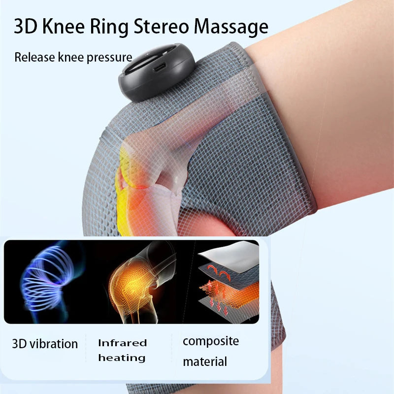 Electric Heated Knee Brace & Massager