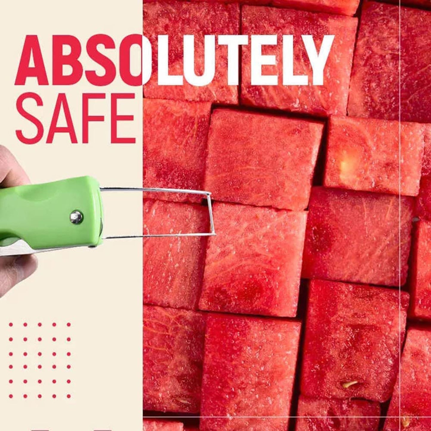 3 IN 1 Watermelon cutter | Fruit Slicer With Spoon and a Fork