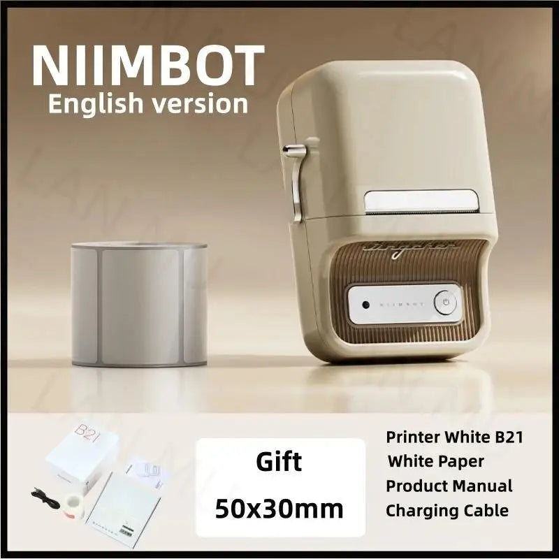 Vintage Style Bluetooth Thermal Label Printer