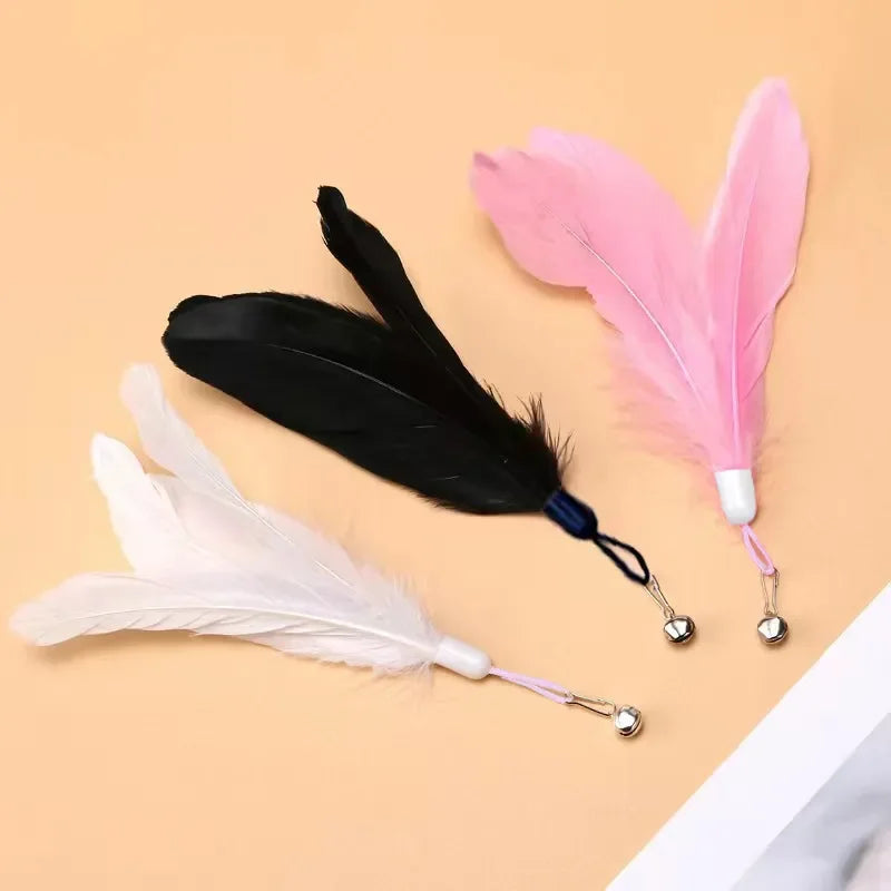 Interactive Feather Cat Toy with Suction Cup
