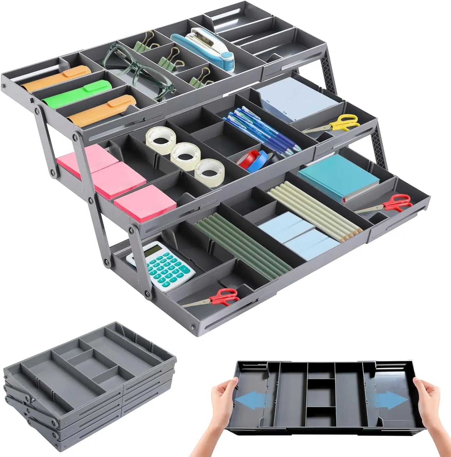Extensible Multi-Layer Drawer Organiser