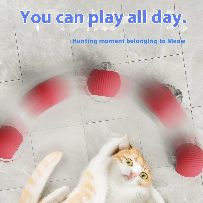 Interactive Rechargeable Rolling Ball Cat Toy