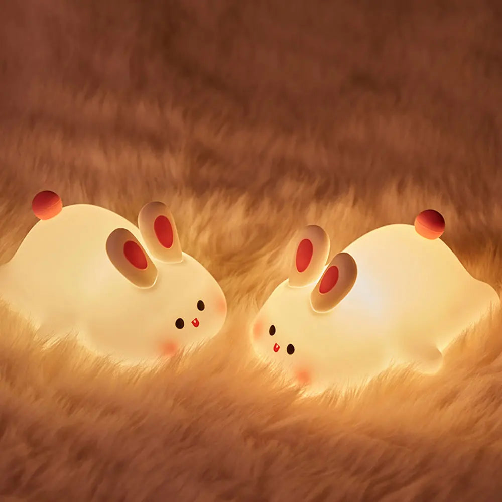 Cute LED Bunny Touch Night Light