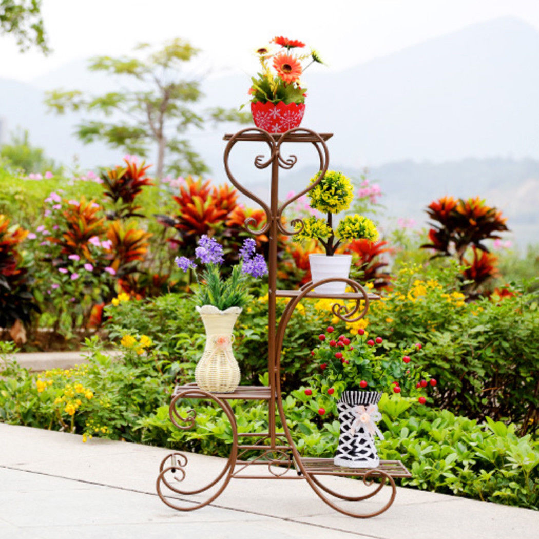 Metal Plant and Flower Stand | Indoor and Outdoor Plant Stand