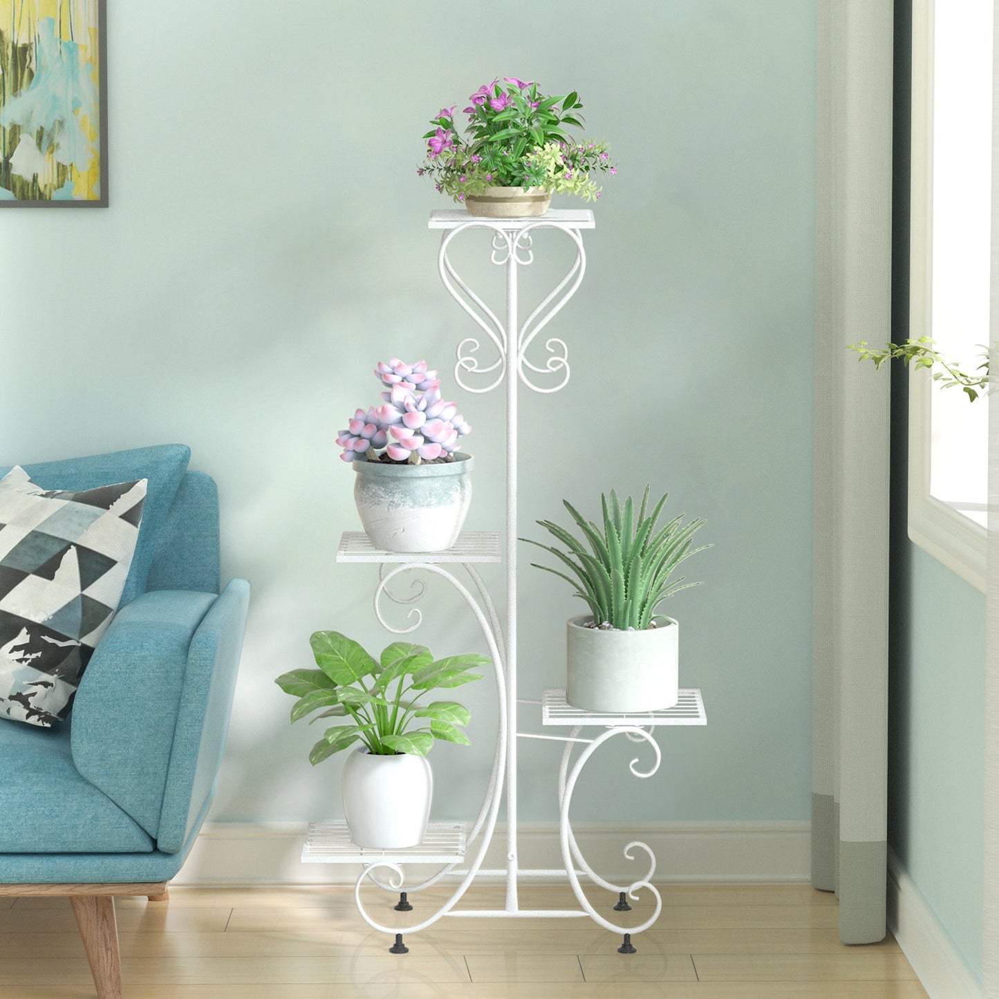 Metal Plant and Flower Stand | Indoor and Outdoor Plant Stand