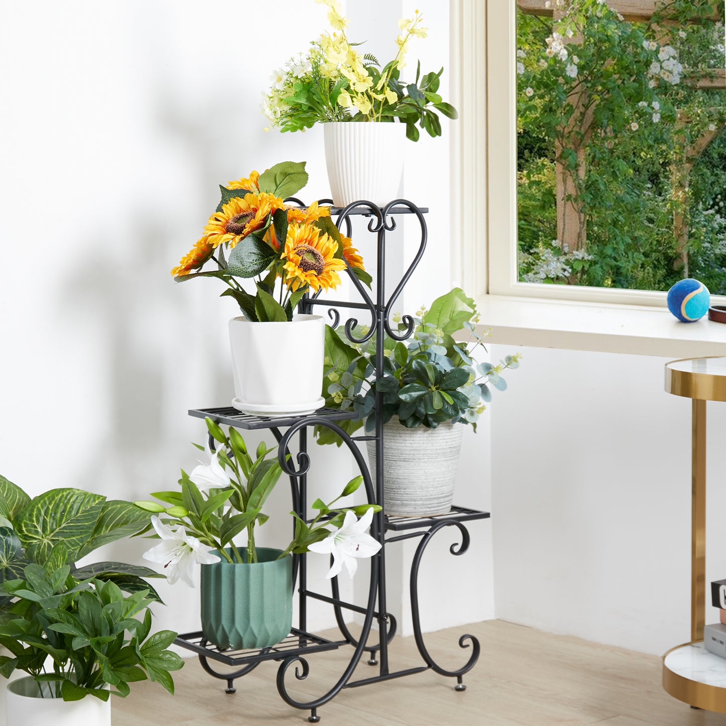 Metal Plant and Flower Stand | Indoor and Outdoor Plant Stand