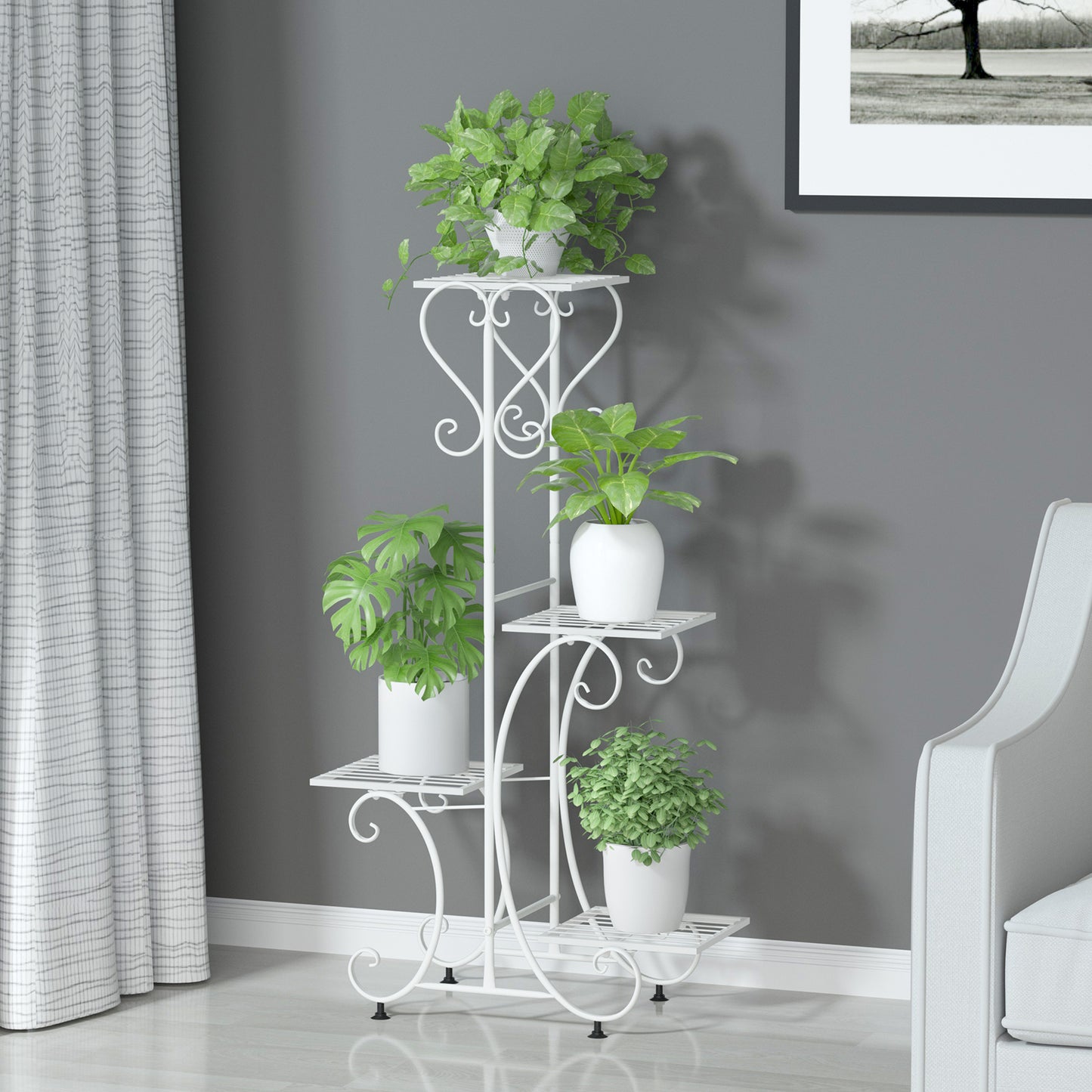 Metal Plant and Flower Stand | Indoor and Outdoor Plant Stand