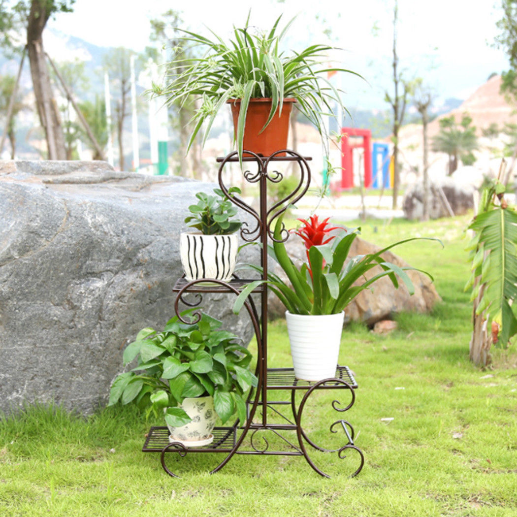 Metal Plant and Flower Stand | Indoor and Outdoor Plant Stand