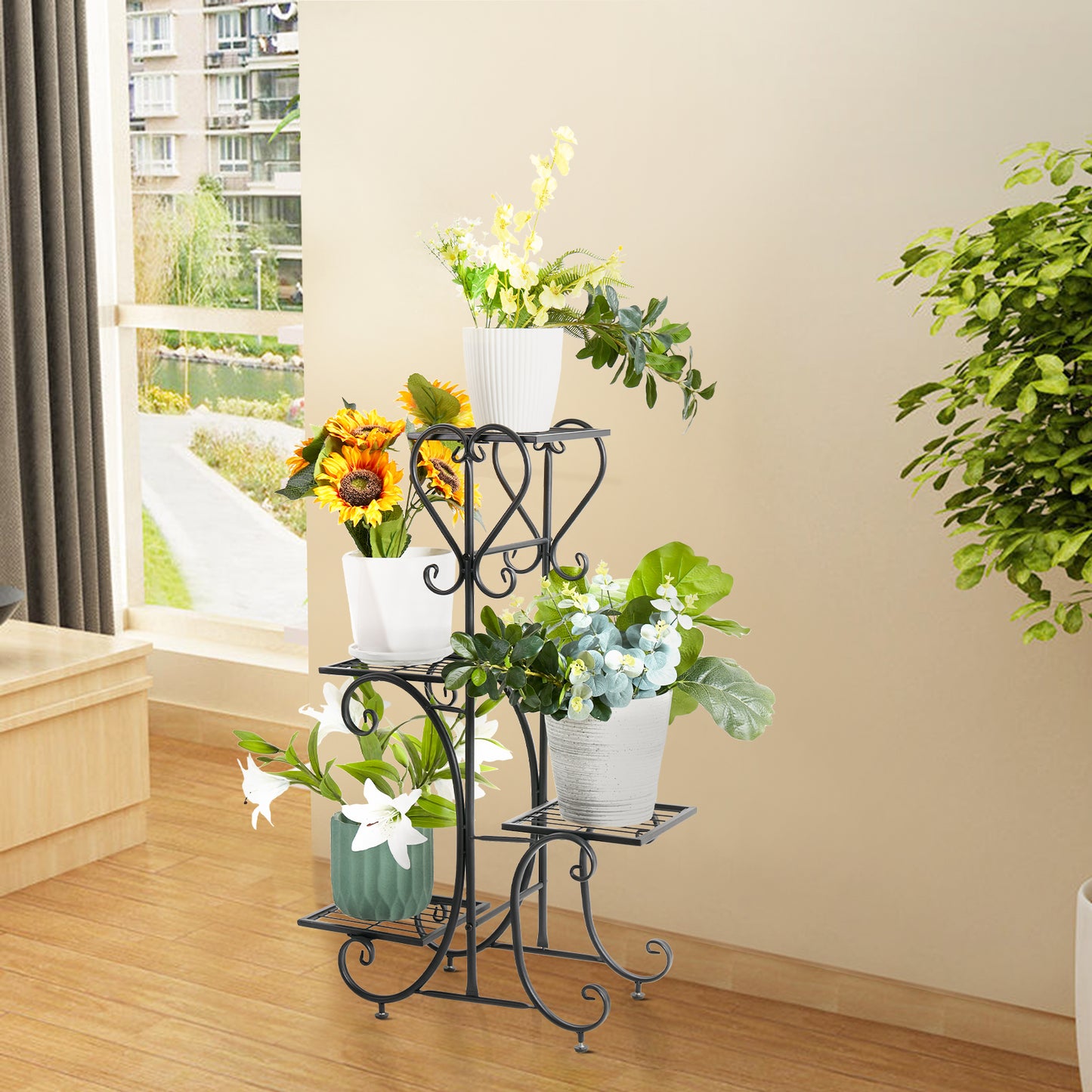 Metal Plant and Flower Stand | Indoor and Outdoor Plant Stand