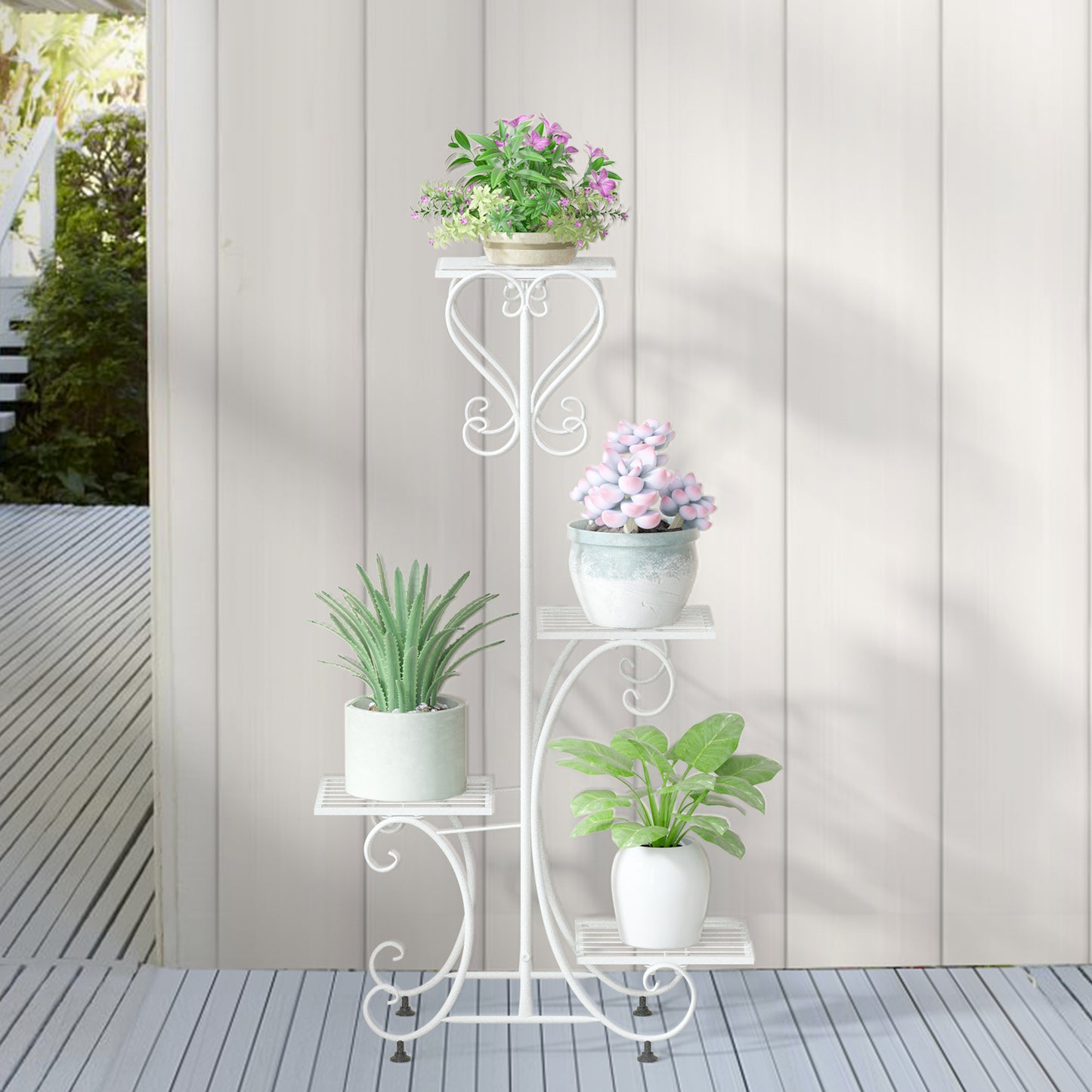 Metal Plant and Flower Stand | Indoor and Outdoor Plant Stand