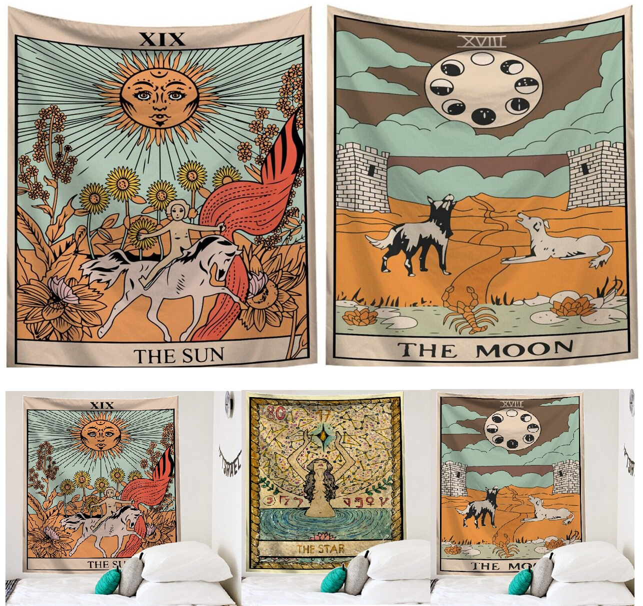 Mandala Tarot Tapestry - Vixily