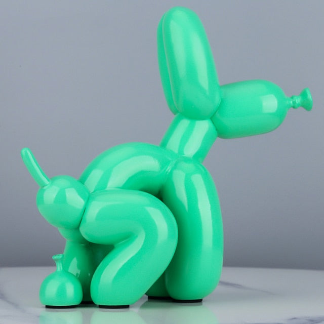 Creative Pooping Balloon Dog Statue