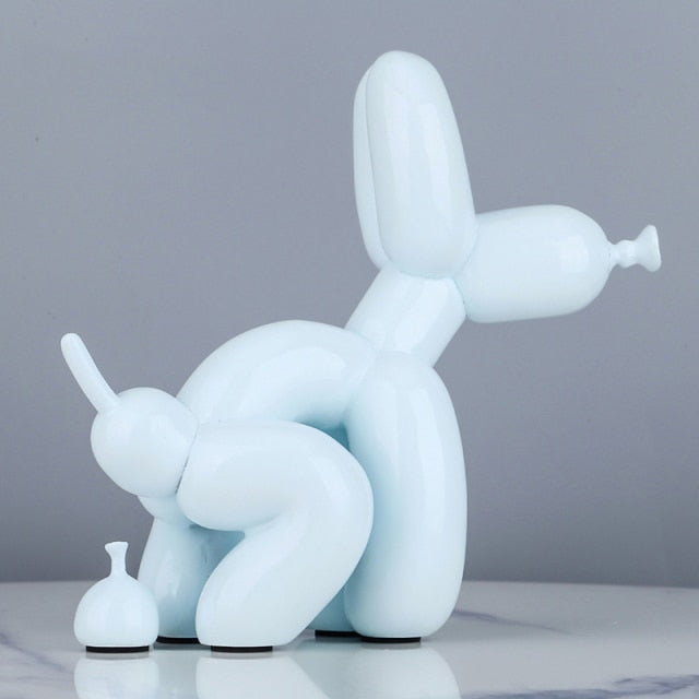Creative Pooping Balloon Dog Statue
