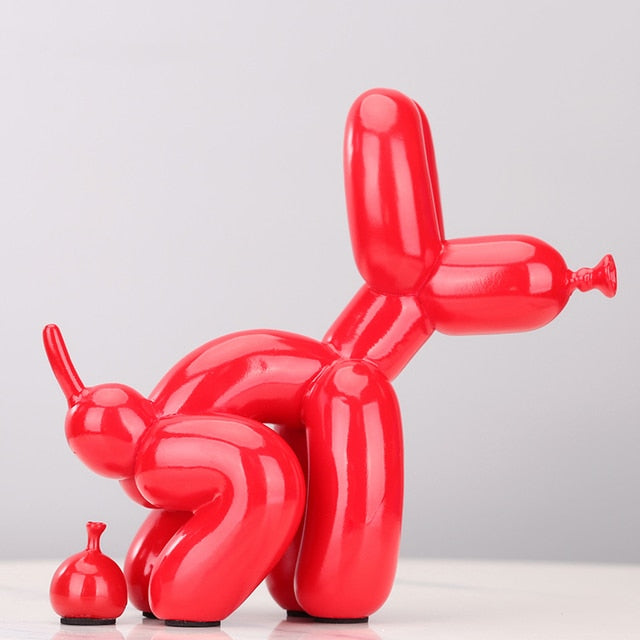 Creative Pooping Balloon Dog Statue