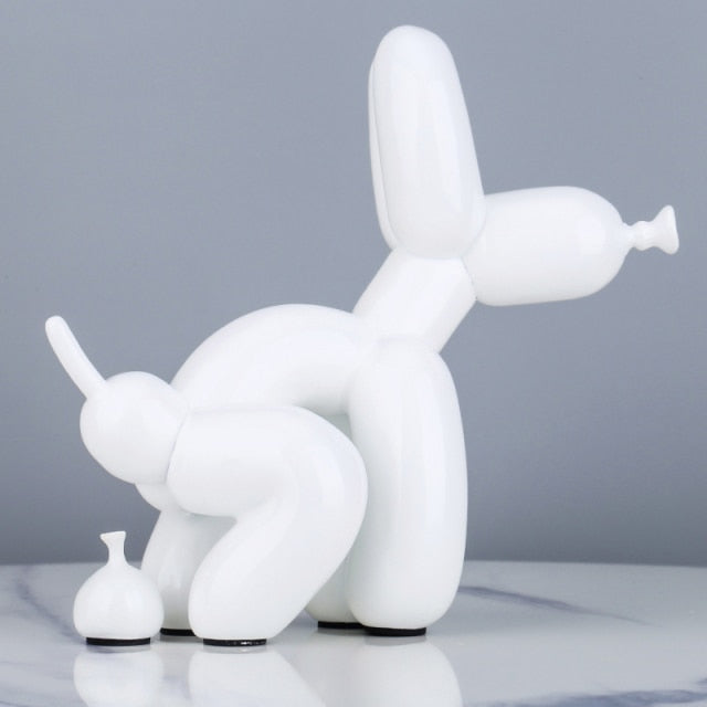 Creative Pooping Balloon Dog Statue