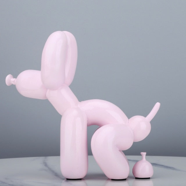 Creative Pooping Balloon Dog Statue