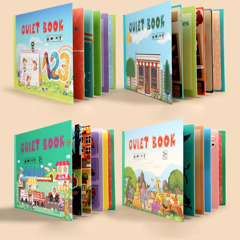 Montessori Busy Book for Kids to Develop Learning Skills