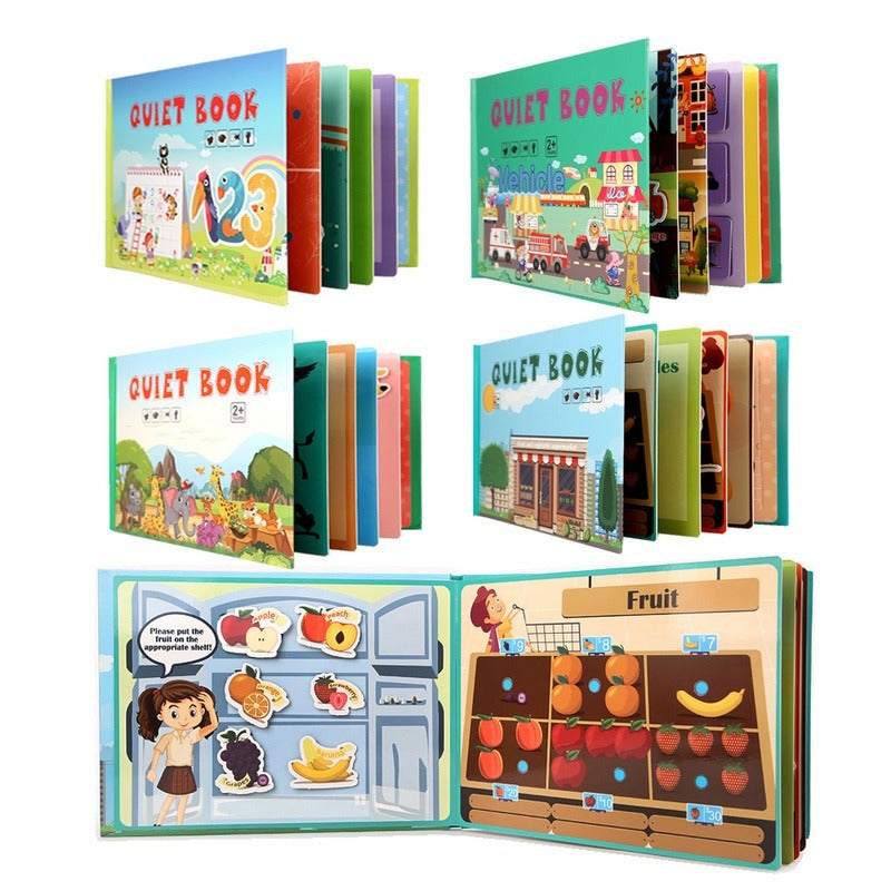 Montessori Busy Book for Kids to Develop Learning Skills
