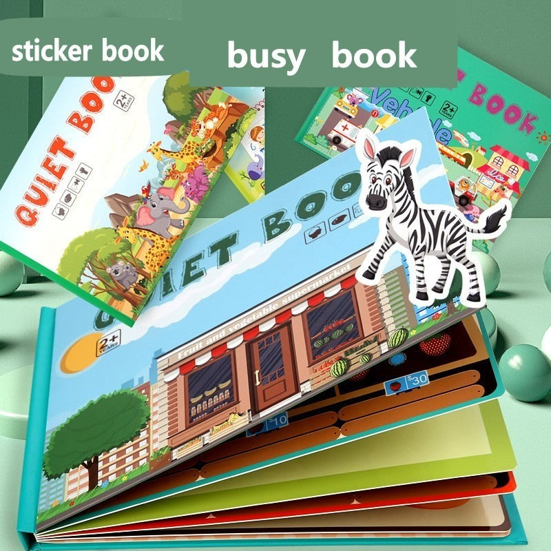 Montessori Busy Book for Kids to Develop Learning Skills