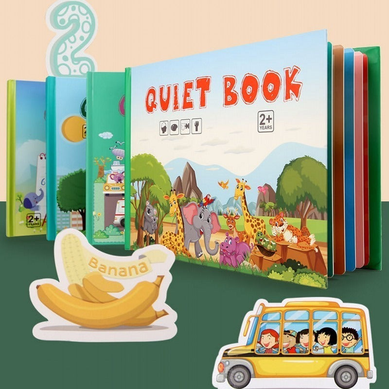 Montessori Busy Book for Kids to Develop Learning Skills