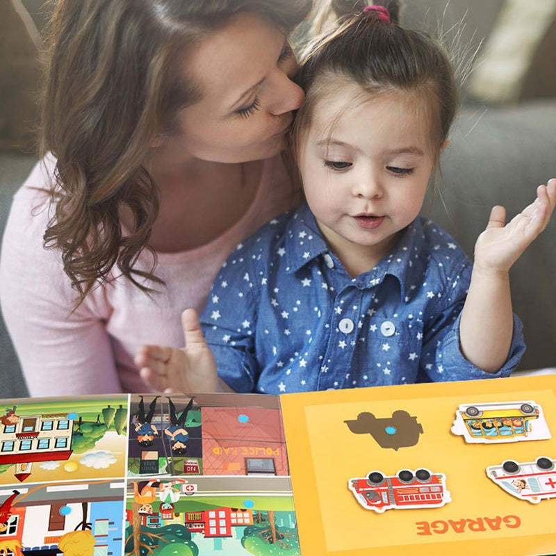 Montessori Busy Book for Kids to Develop Learning Skills