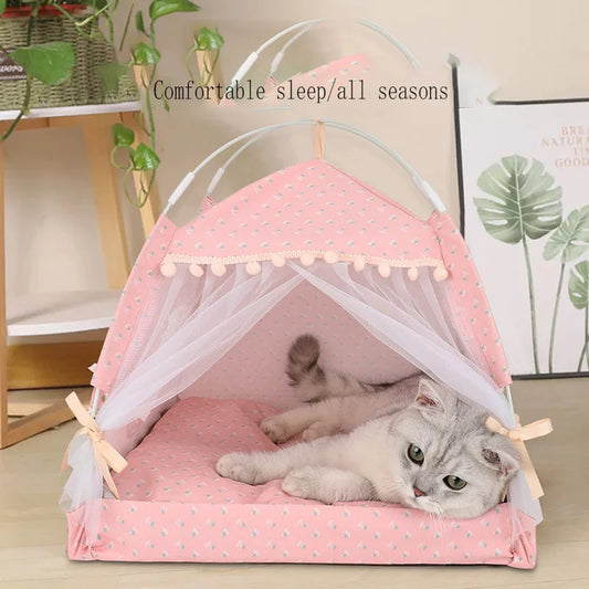 Pet Tent House Cat Bed