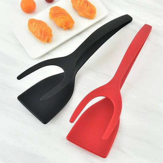 2 In 1 Silicone Grip Flip Spatula