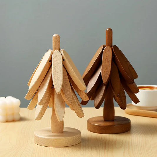 Tree Design Stand Wooden Trivets